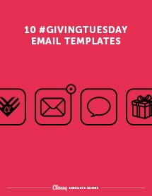 Guide of Giving Tuesday fundraising email templates