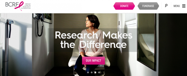 BCRF nonprofit website