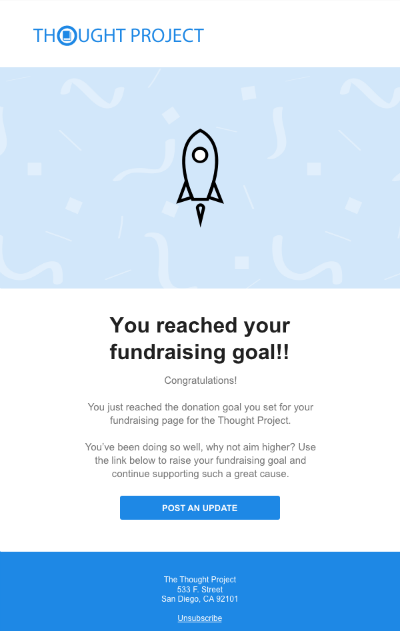 Peer to Peer Fundraising Email Template