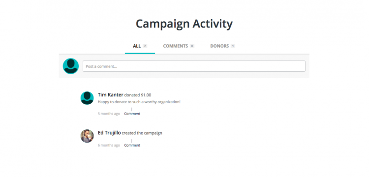 crowdfunding-page-campaign-activity
