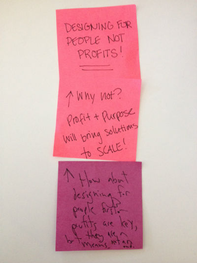 design for people post-it note