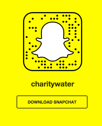 charity:water's snapcode