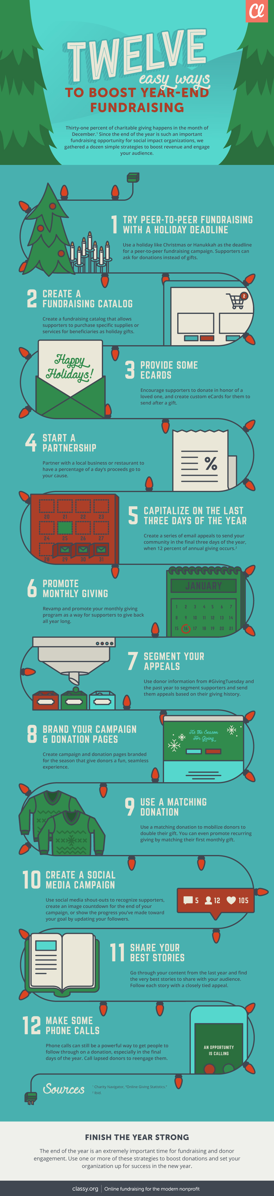 boost year-end fundraising infographic