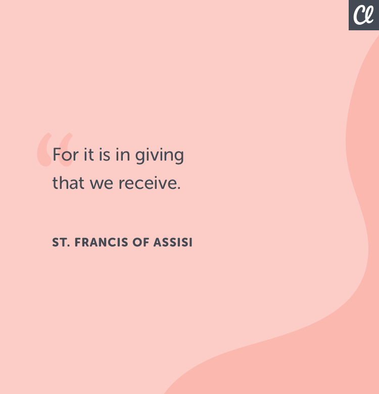 Giving quote st. francise of assisi 
