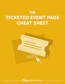 the ticketed event page cheat sheet