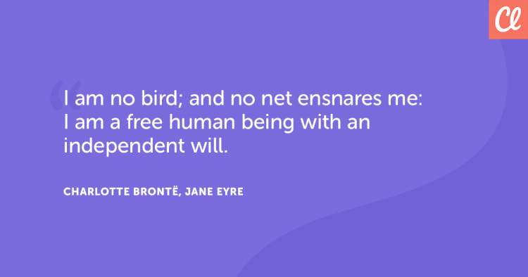 Charlotte Bronte Quote about Freedom
