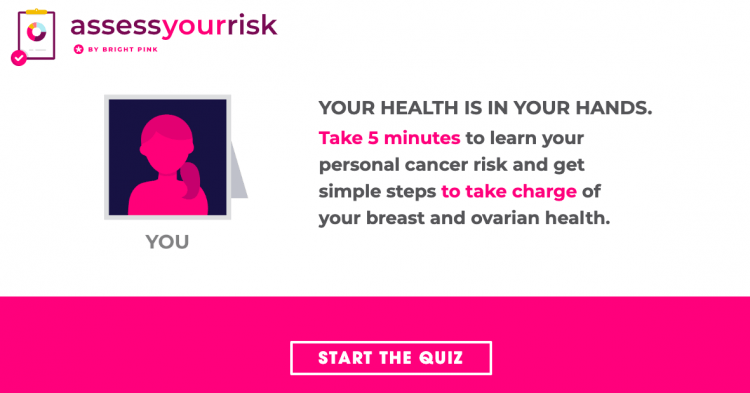 bright pink assess your risk quiz