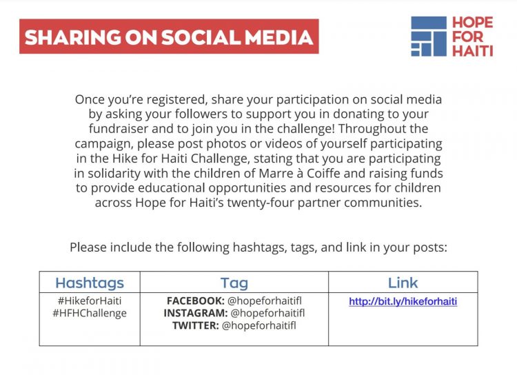 hashtag examples in fundraisers toolkit