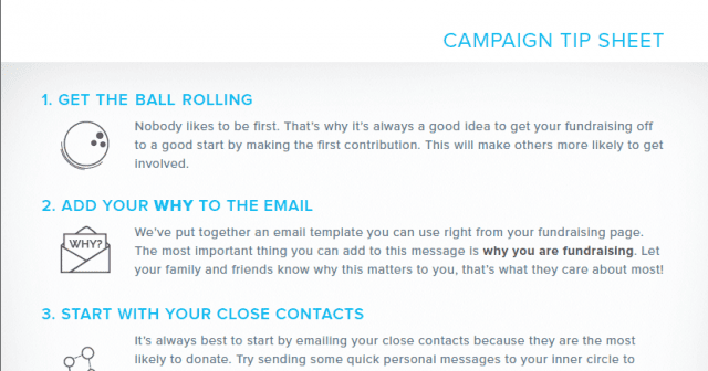 campaign tip sheet