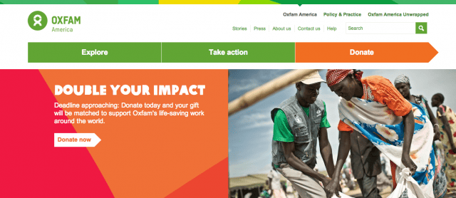 Oxfam donation impact