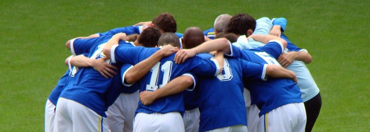 Soccer huddle