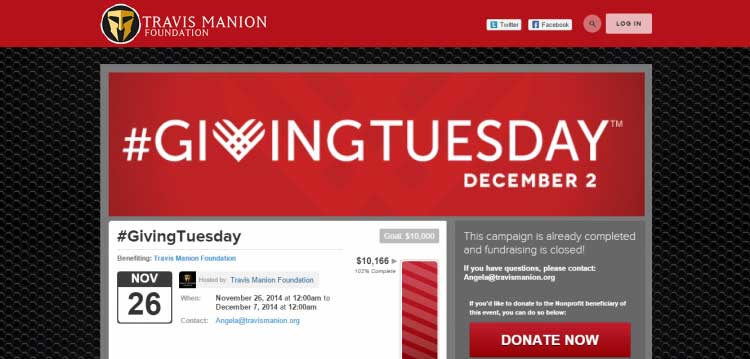 #GivingTuesday campaign