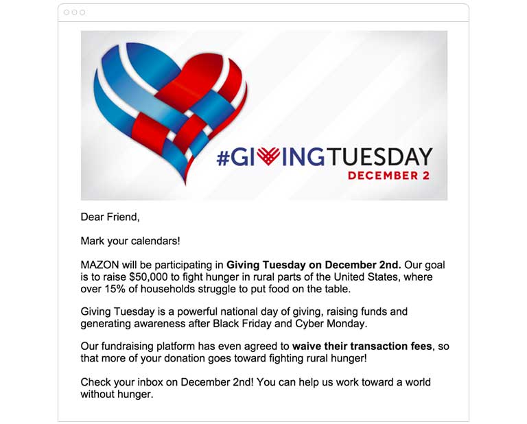 Get pumped for #GivingTuesday