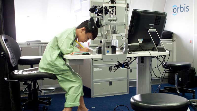 young student studying