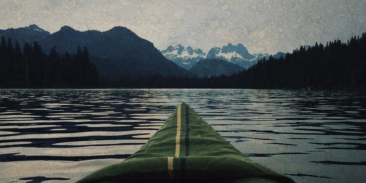 kayak on a lake