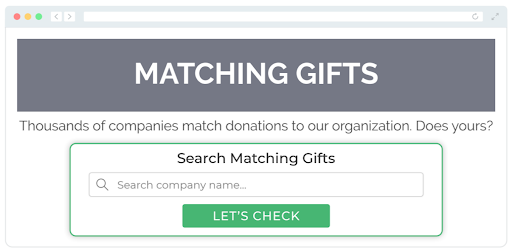 Matching gift search tool 