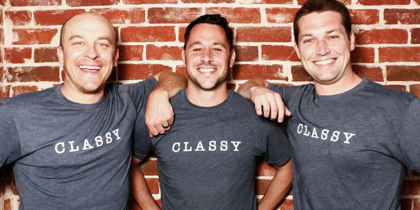Classy Co-Founders Marshall Peden, Scot Chisholm and Pat Walsh