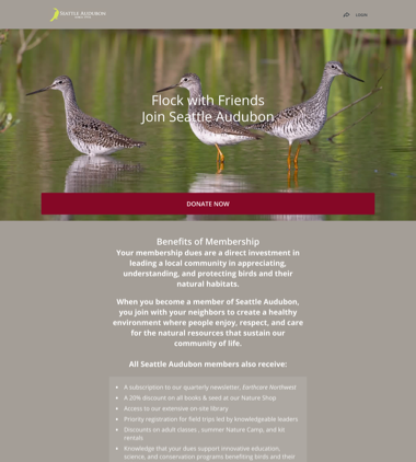Seattle Audubon Society’s Membership Campaignthumbnail