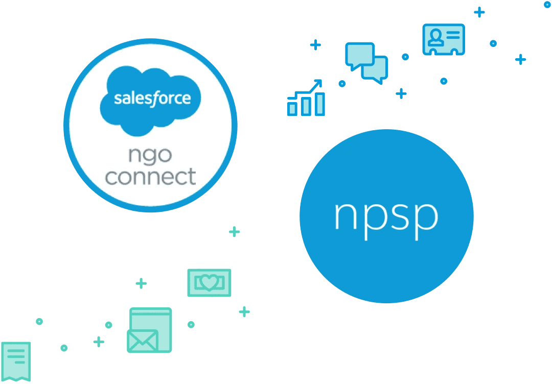 Salesforce NGO Connect logo & NPSP