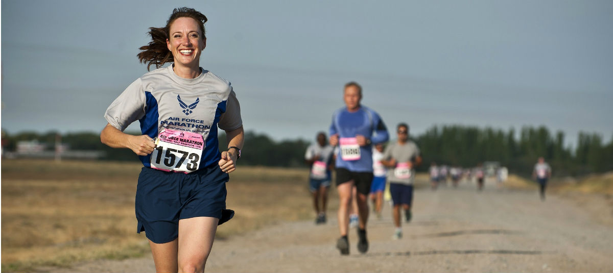 Woman Running 5K