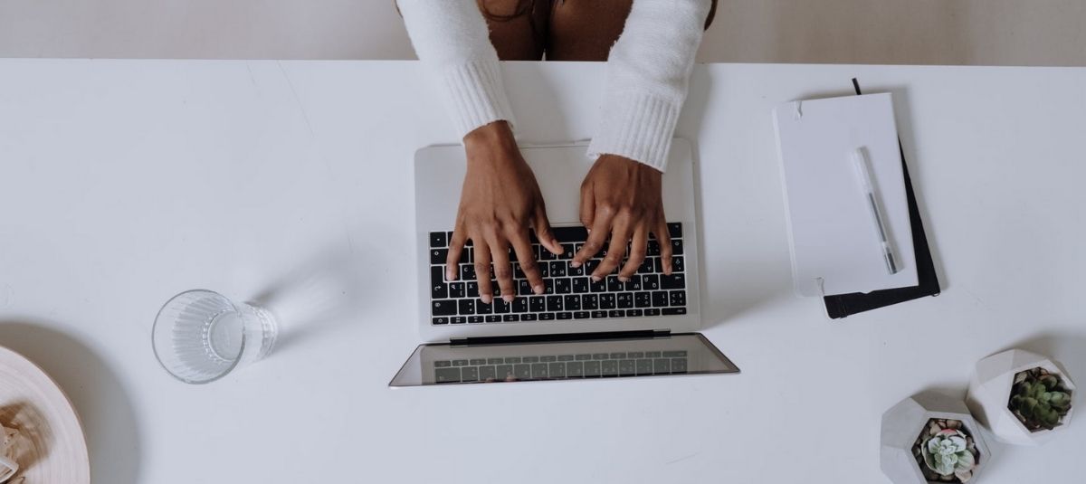 Woman Typing