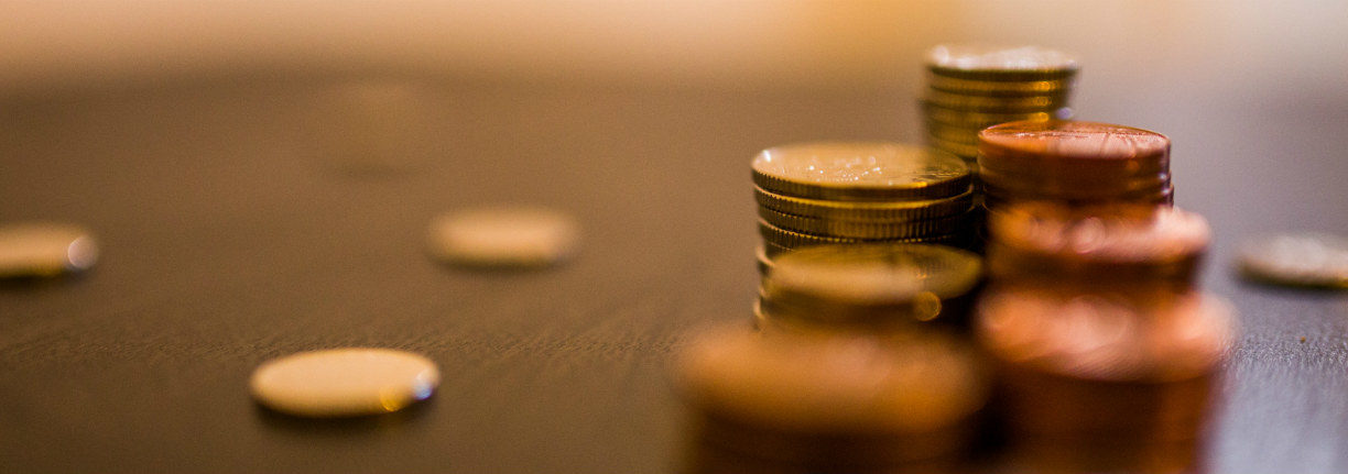 Donated Coins on Table