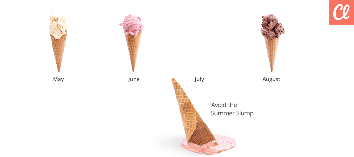 Ice cream during the summer slump