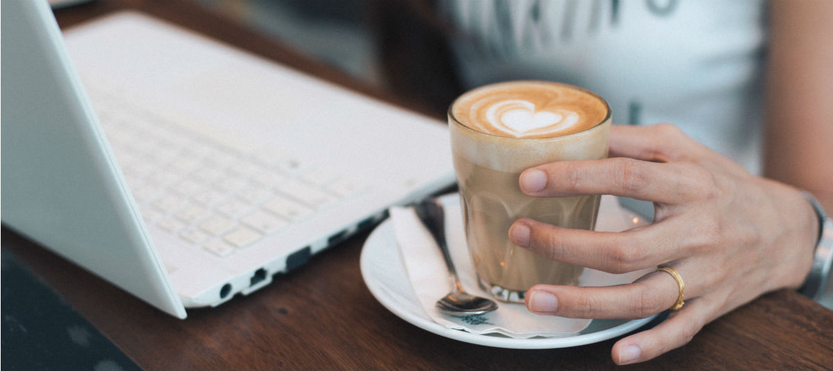 getting work done in a coffee shop