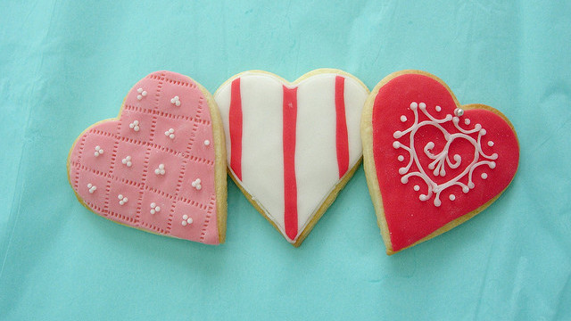 Heart shaped cookies