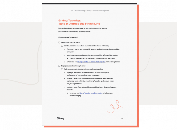 Giving Tuesday Checklist