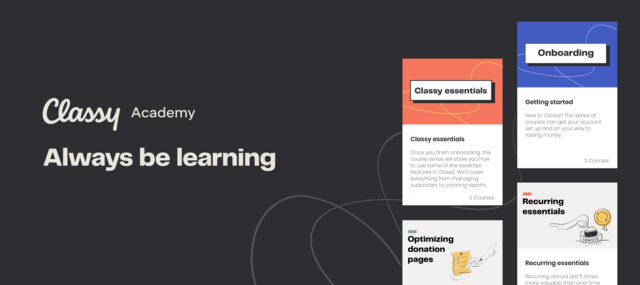 Introducing Classy Academy, a New Online Training Platform for Nonprofits