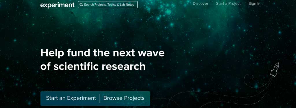 Best Crowdfunding Site for Scientific Research: Experiment.com