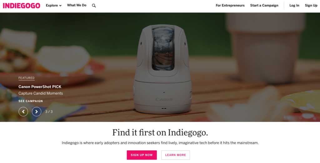 Best Crowdfunding Site for Startups and Small Businesses: Indiegogo