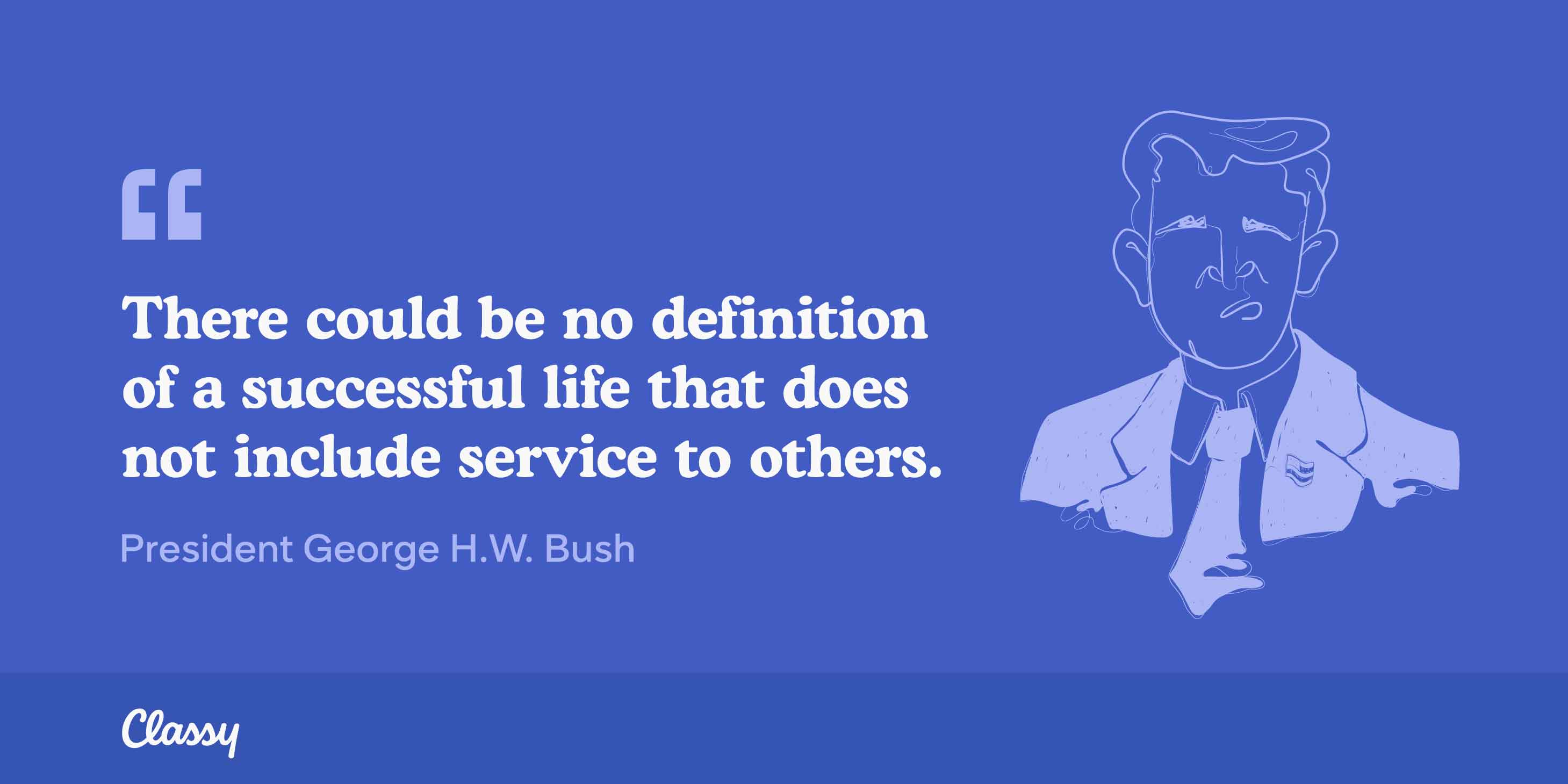 George H.W. Bush giving quote