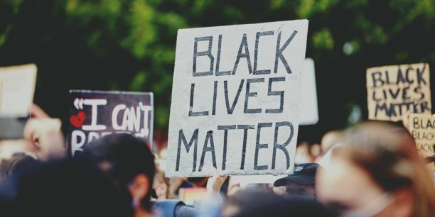 black lives matter protest sign