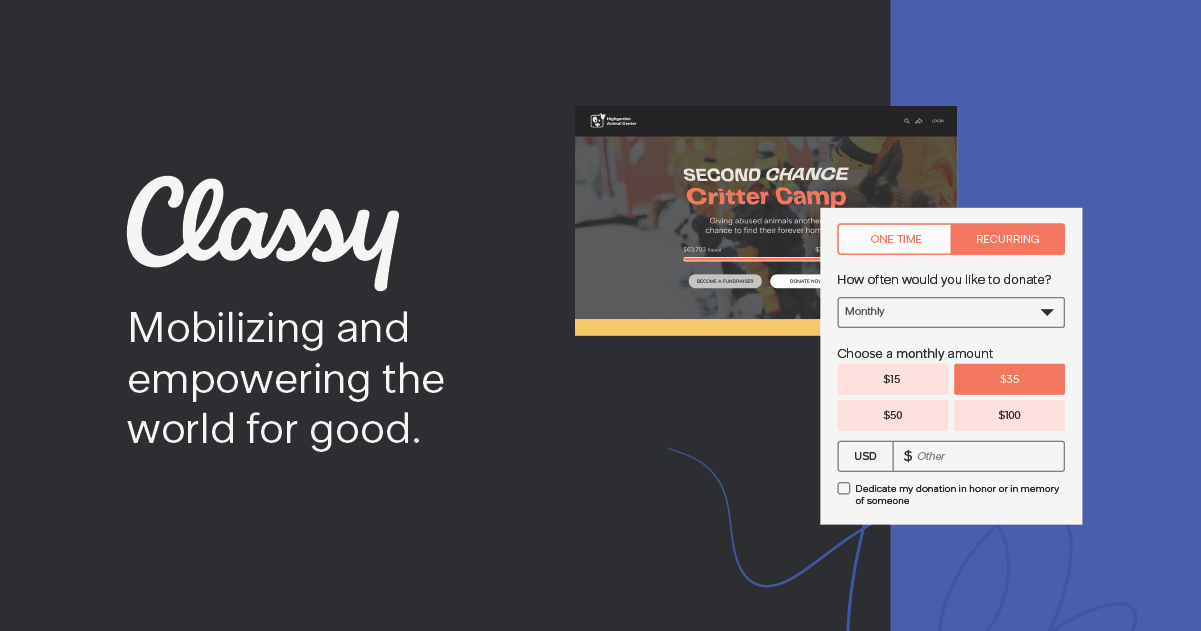 Classy - Increase Online Donations and Amplify Impact