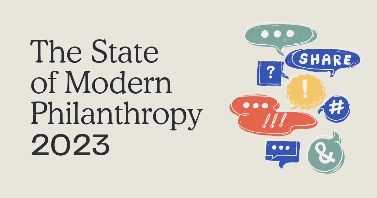 Promo image for the State of Modern Philanthropy report